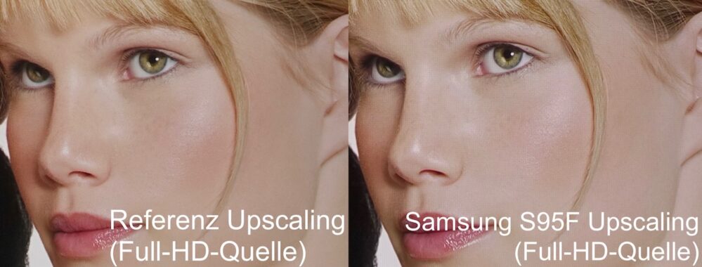 Samsung S95F Upscaling Vergleich