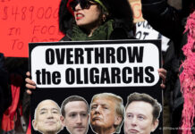 Overthrow the Oligarchs Banner