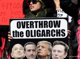 Overthrow the Oligarchs Banner