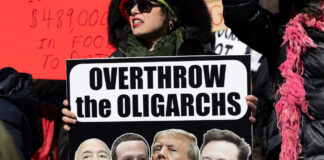 Overthrow the Oligarchs Banner