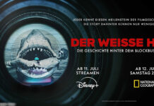 National Geographic mit neuer Doku zu „Der weiße Hai“, auch bei Disney+ ist der Film zu sehen.