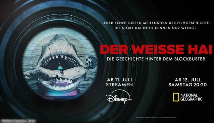 020625_Doku_Weißer-Hai National Geographic mit neuer Doku zu „Der weiße Hai“, auch bei Disney+ ist der Film zu sehen.