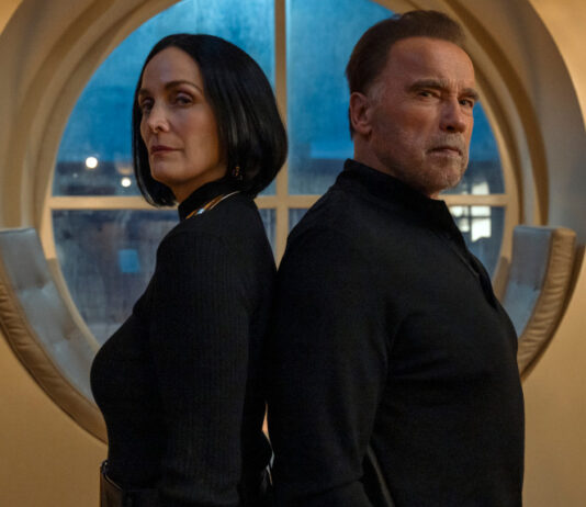 "Fubar", Carrie Ann Moss, Arnold Schwarzenegger