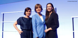 Sandra Maischberger, Maybrit Illner und Pinar Atalay bei den Horizont Awards