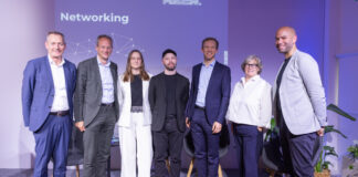 v.l.Stefan Sutor (Medien.Bayern), Dr. Thorsten Schmiege (BLM), Dr. Carolin Gierth (BLM), Felix Rieger (Medien.Bayern), Markus Knall (Ippen.Media), Annette Kümmel (Medien.Bayern), Jim Sengl (Medien.Bayern)