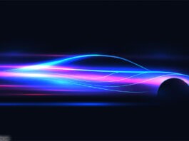 Leuchtendes Auto