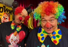Peter Rütten, Oliver Kalkofe als Clowns bei "SchleFaZ"