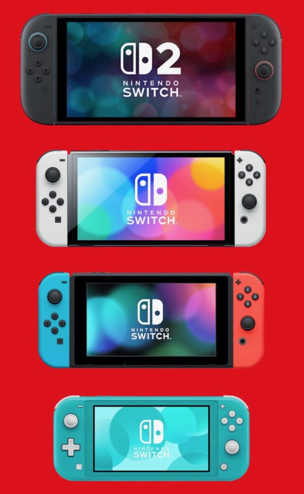 Switch 2 Größenvergleich