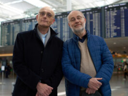 Lesch und Schwartz am Münchener Flughafen