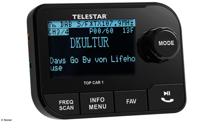 040725 Telestar Top Car Telestar bringt neuen Adapter für DAB+ im Auto.