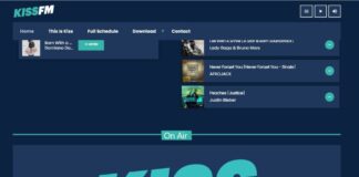 Homepage von KISS FM