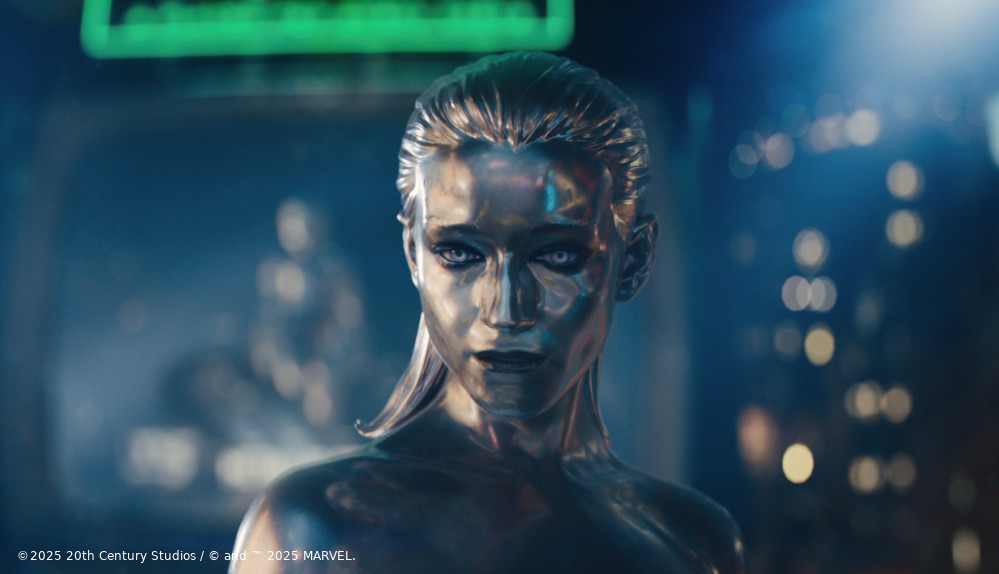 Silver Surfer in "The Fantastic Four: First Steps"