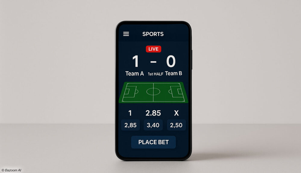 Sportwetten auf Smartphone