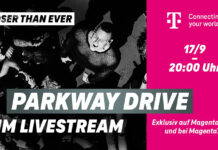 Näher dran: Telekom zeigt Live-Show von Parkway Drive.