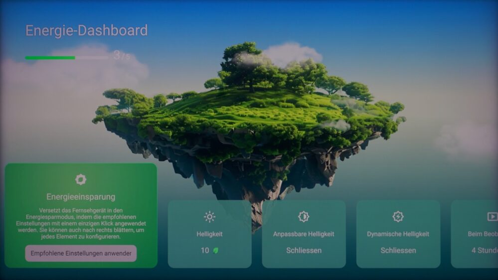 TCL C8K Eco Menü