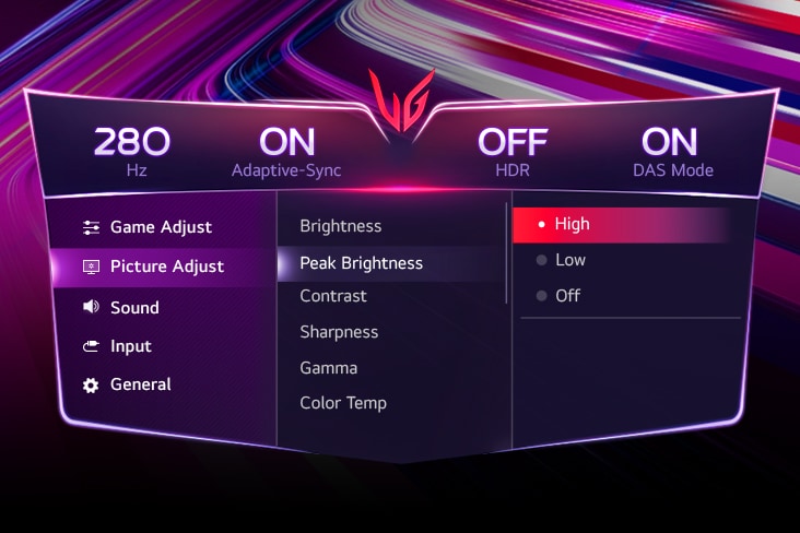 LG GX700A OSD