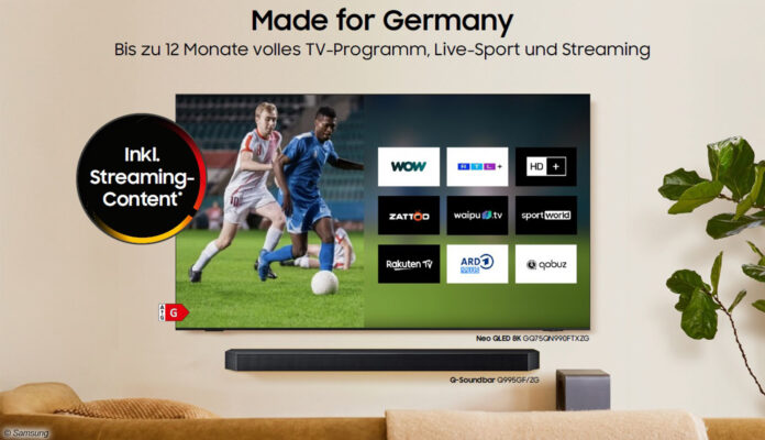 050925 Samsung Streaming-Aktion Samsung belohnt TV-Kauf mit Gratis-Streaming.