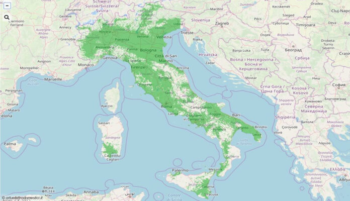 Wo DAB Italia das Sendernetz ausbaut.