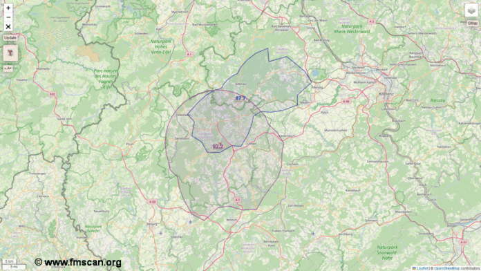 Das Eifelradio hat in Daun einen zweiten Senderstandort auf der 92,2 MHz in Betrieb genommen