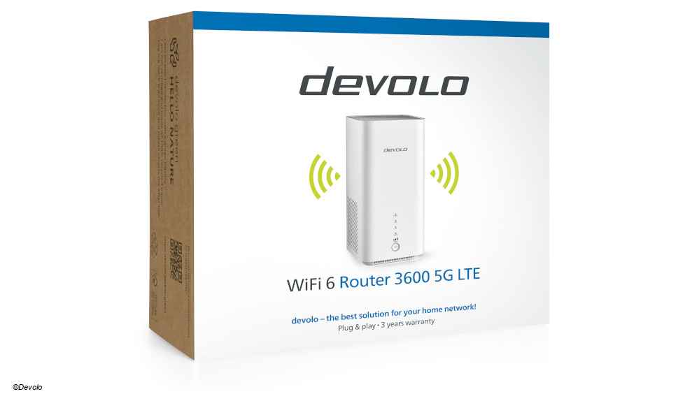 Devolo WiFi6 Router 3600 5G LTE, Verpackung