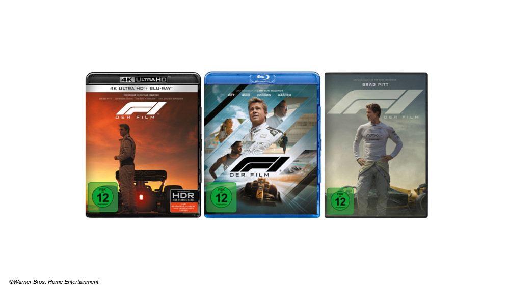 F1 Heimkino Editionen auf DVD, Blu-ray und UHD Blu-ray