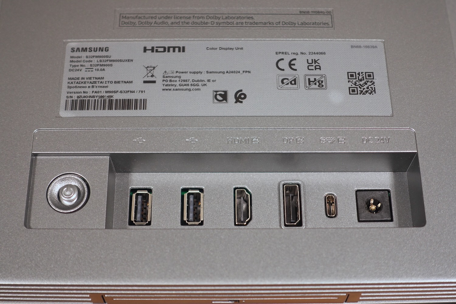Samsung M90SF Anschlüsse